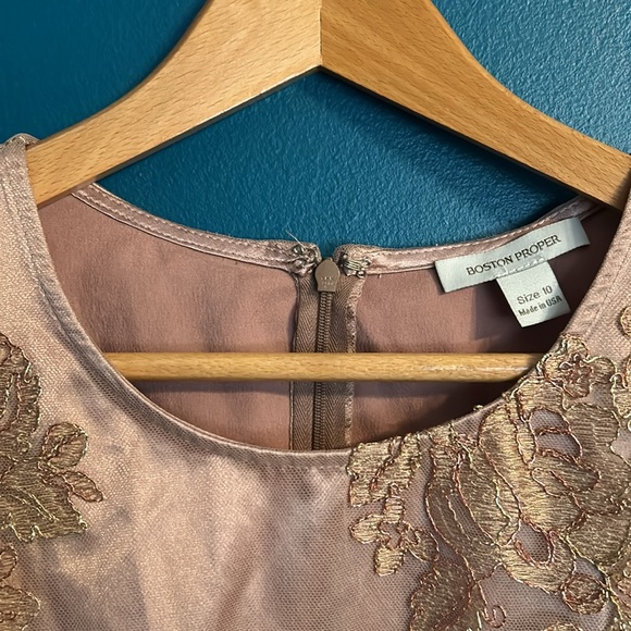 Boston Proper Rose Gold Dress - Picture 4 of 16